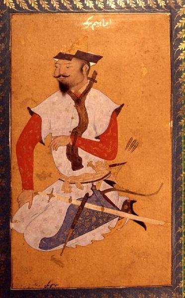 Turkoman Prisoner, från det stora Clive-albumet, 1500-talet av Indian School