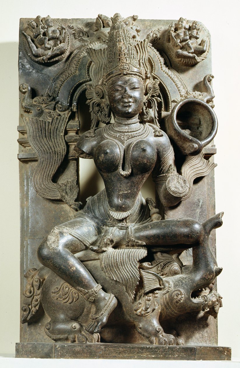 Varunani, snidade från Konark Sun Temple, Orissa, östra Ganga-dynastin av Indian School