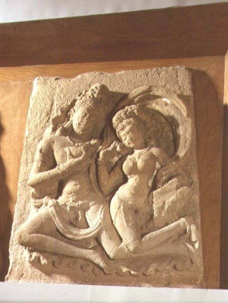 Vishnu in Cosmic Glory, Shmology, Gujarat (Sten) av Indian School