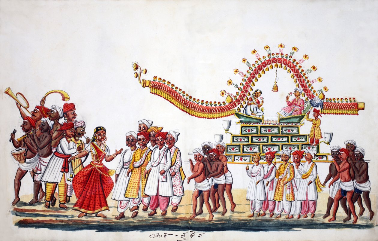 Bröllopsceremoni (wc på papper) (se även 908425-6) av Indian School