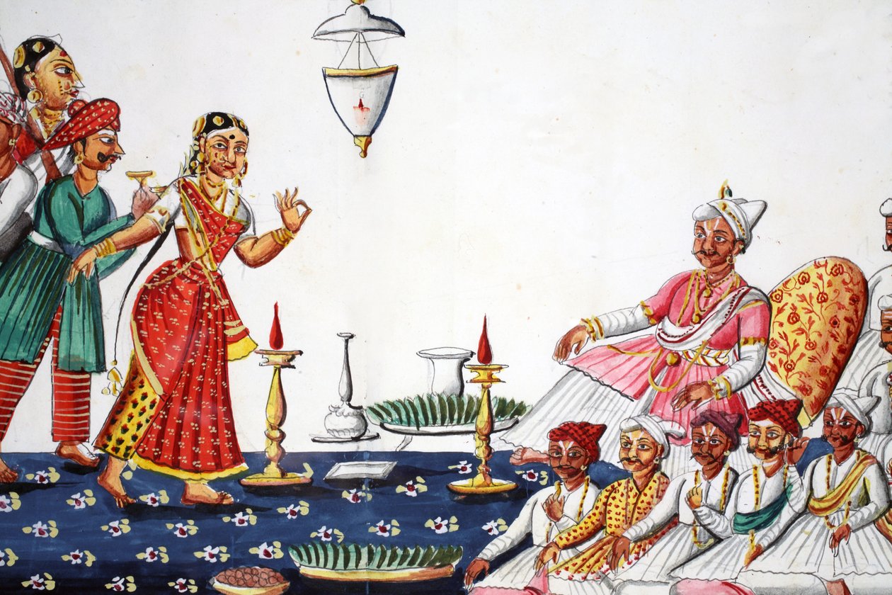 Bröllopsceremoni av Indian School