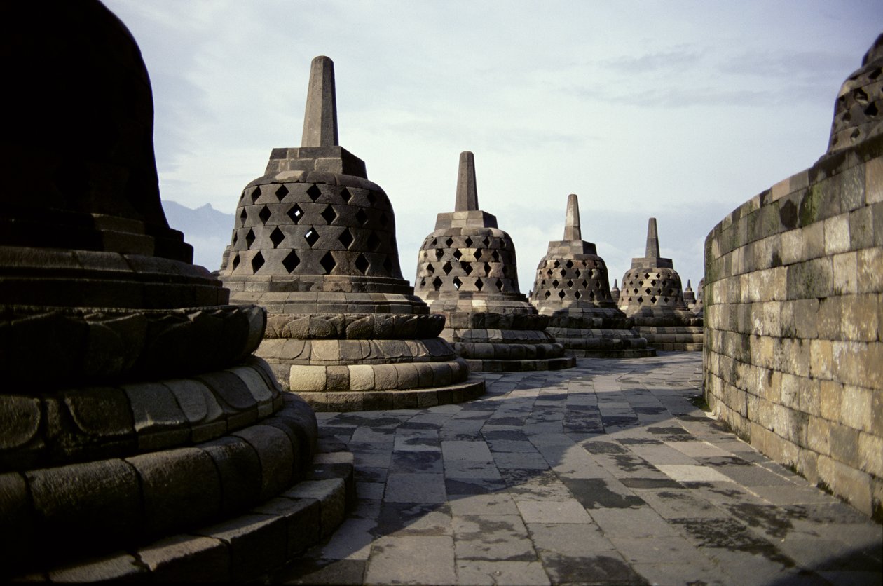 Detalj av exteriören, AD 778-850 foto av Indonesian