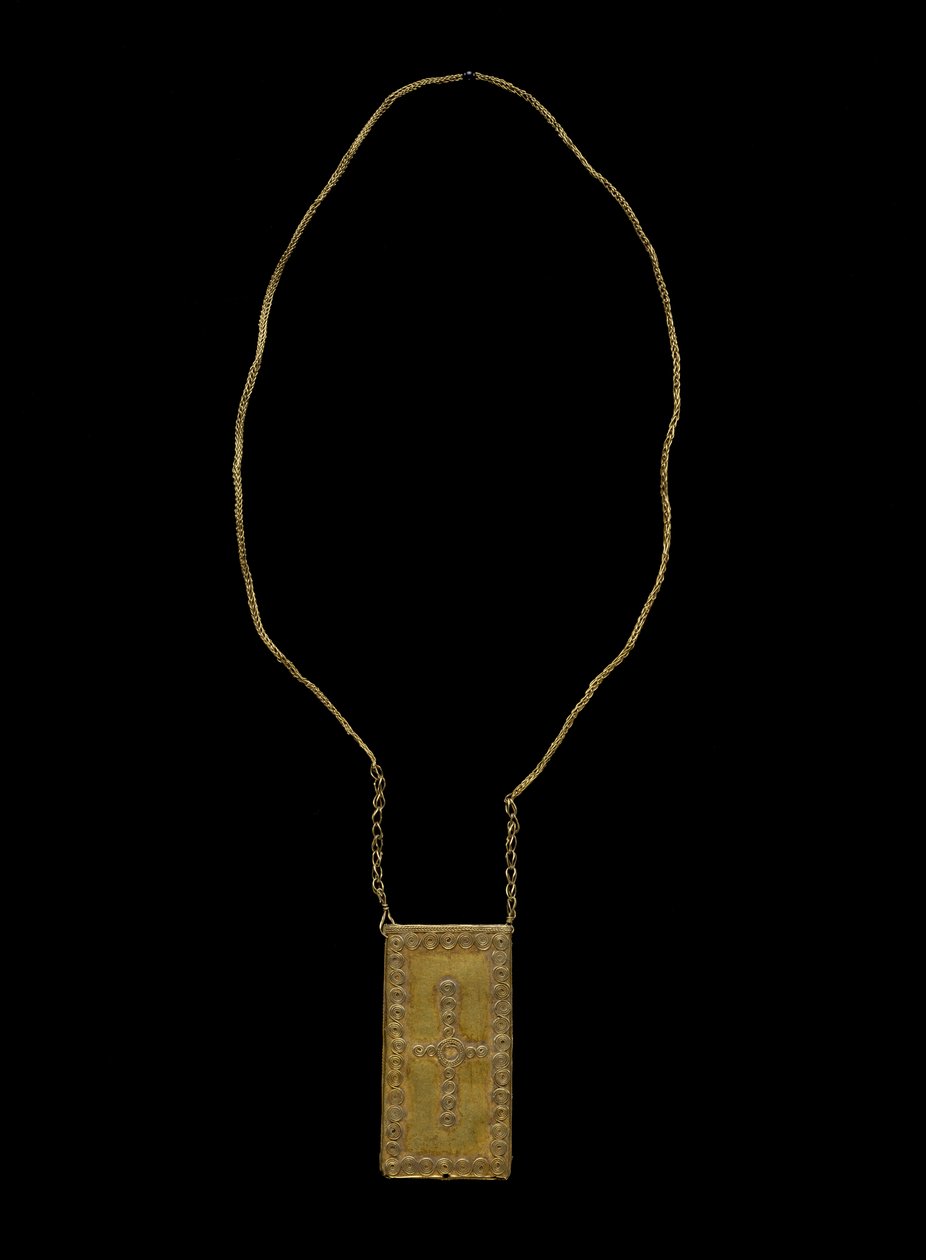 Betel Pendant on Chain, Ngada people (guld) av Indonesian School