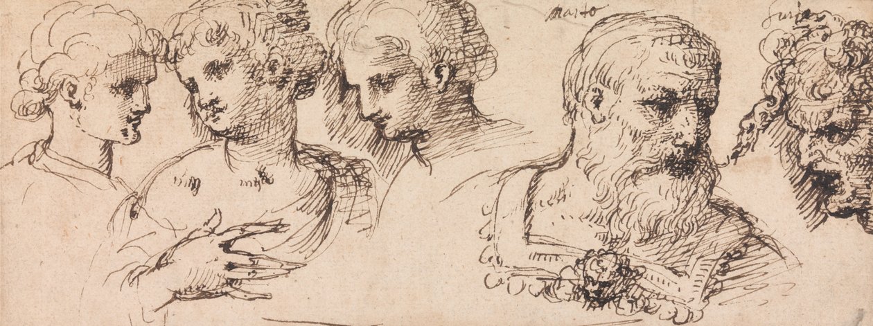 Fem klassiska huvuden av Inigo Jones
