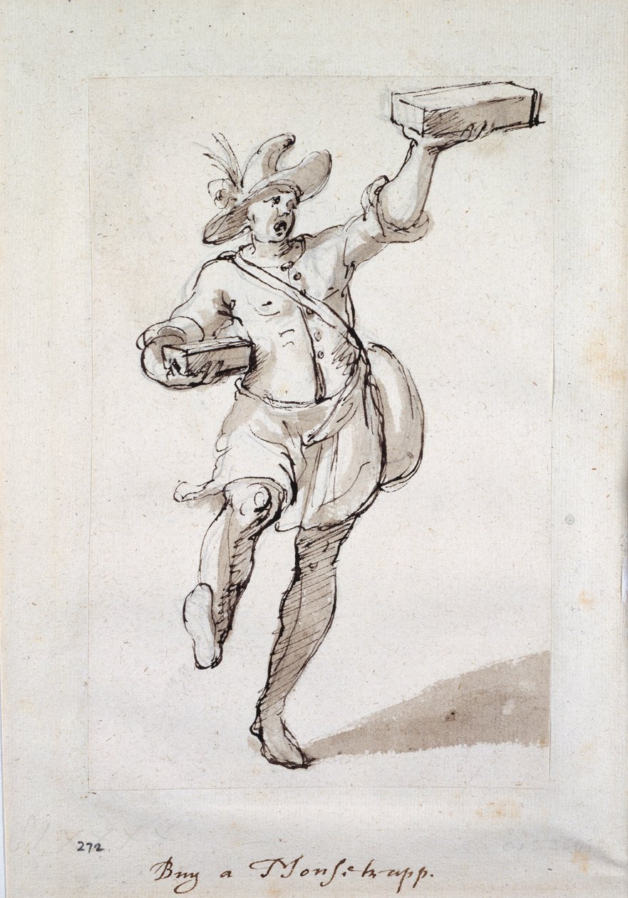 Ett rop av musfällor (penna och bläck på papper) av Inigo Jones