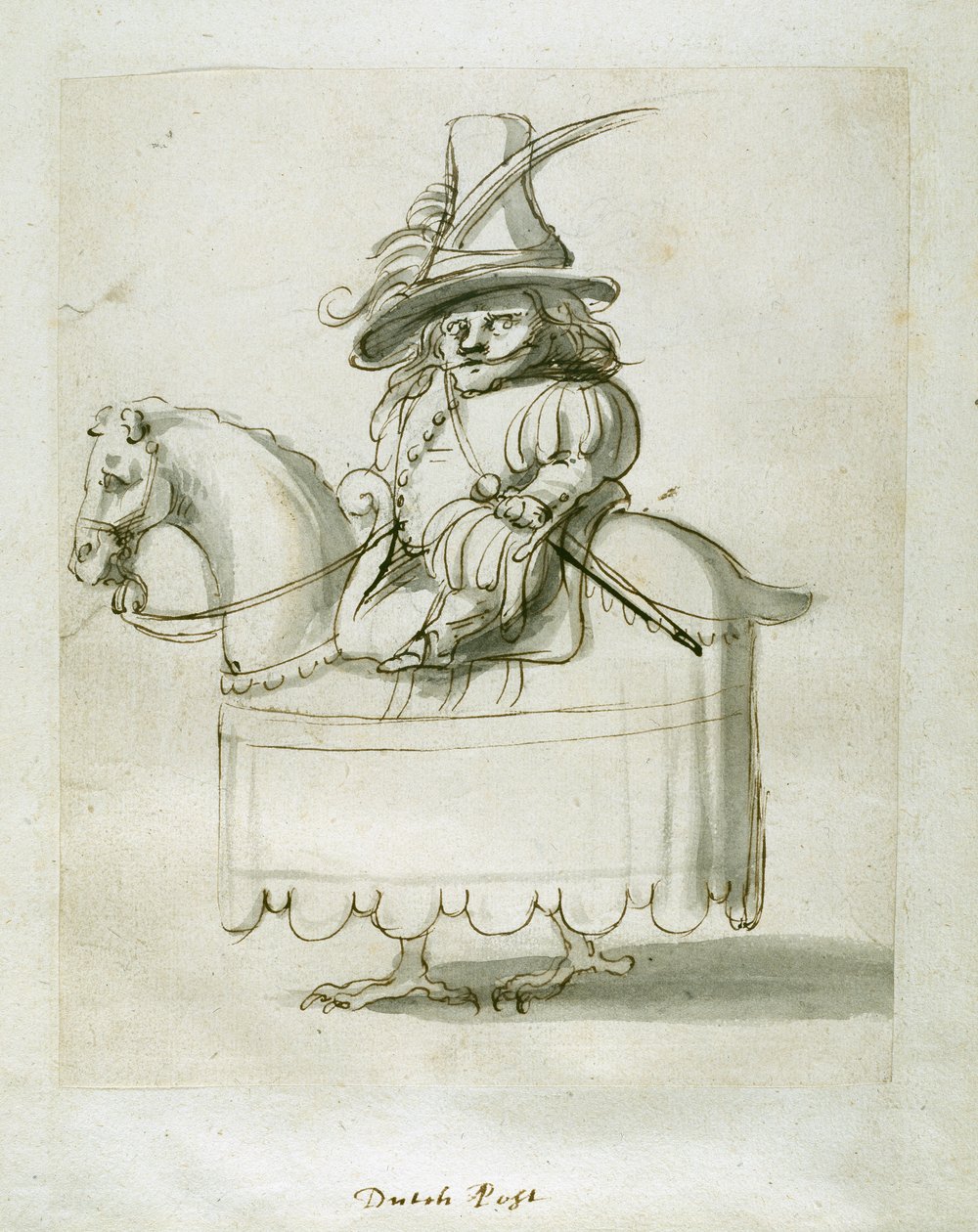 Holländsk sida (penna och bläck på papper) av Inigo Jones