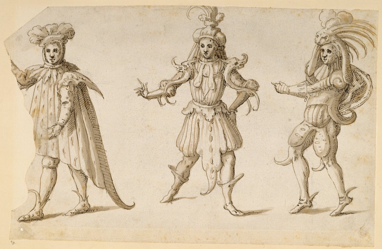 Three Days, c1611 (penna och bläck på papper) av Inigo Jones