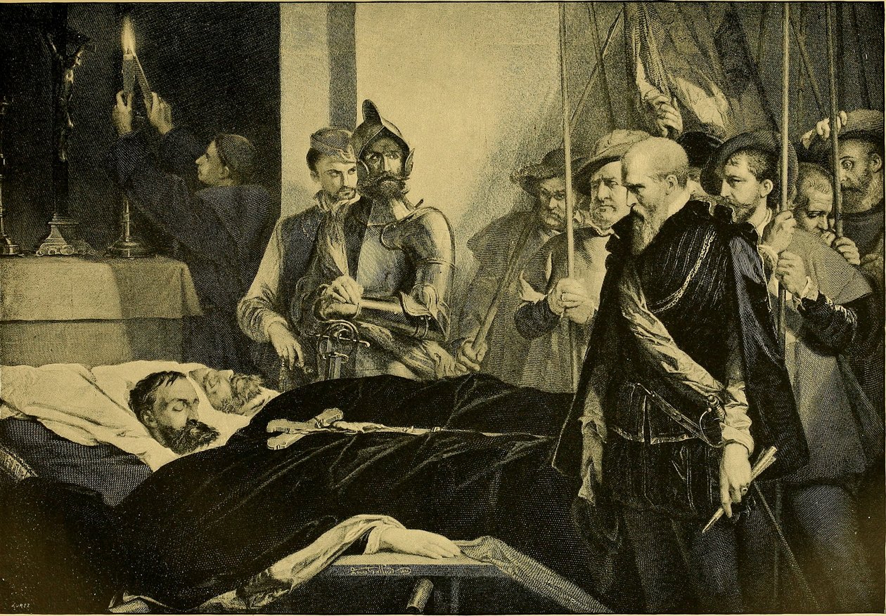 Louis Gallait - De sista hedersbetygelserna till grevarna Egmont och Horne av Internet Archive Book Images