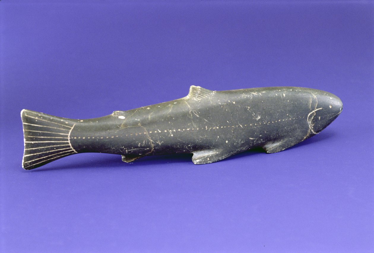 Salmon, mai Cape Dorset (fasimoli)swed av Inuit School