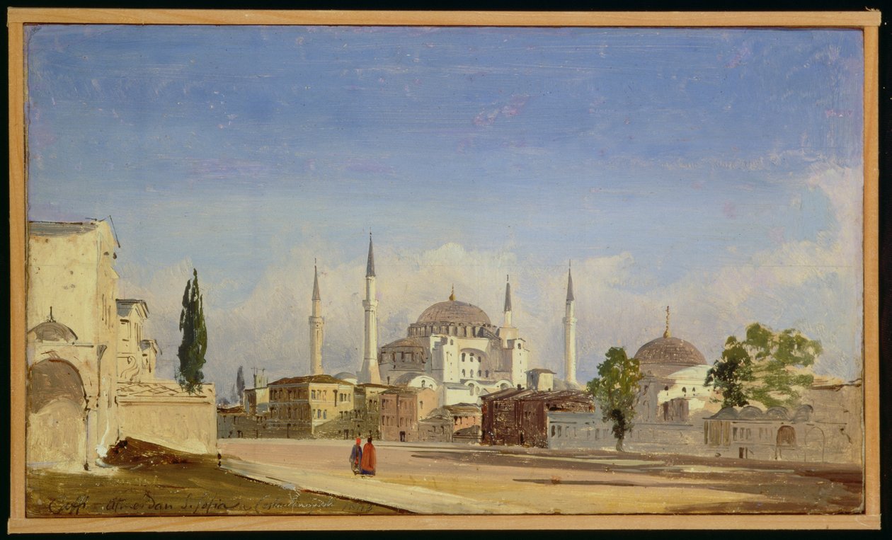 Hagia Sofia, Konstantinopel, 1843 av Ippolito Caffi
