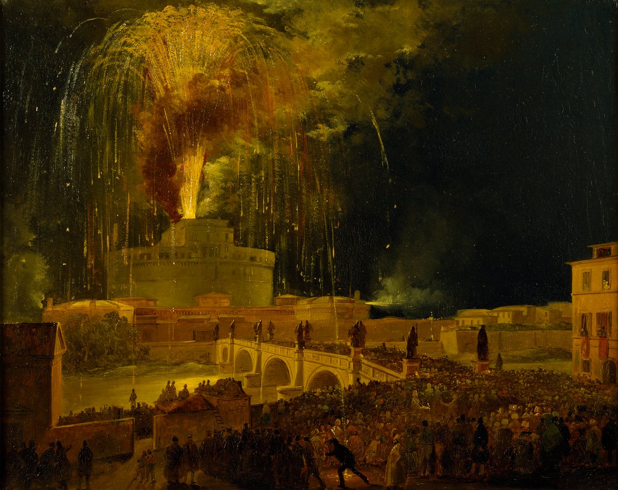 La Girandola: Fyrverkerier på Castel Sant
