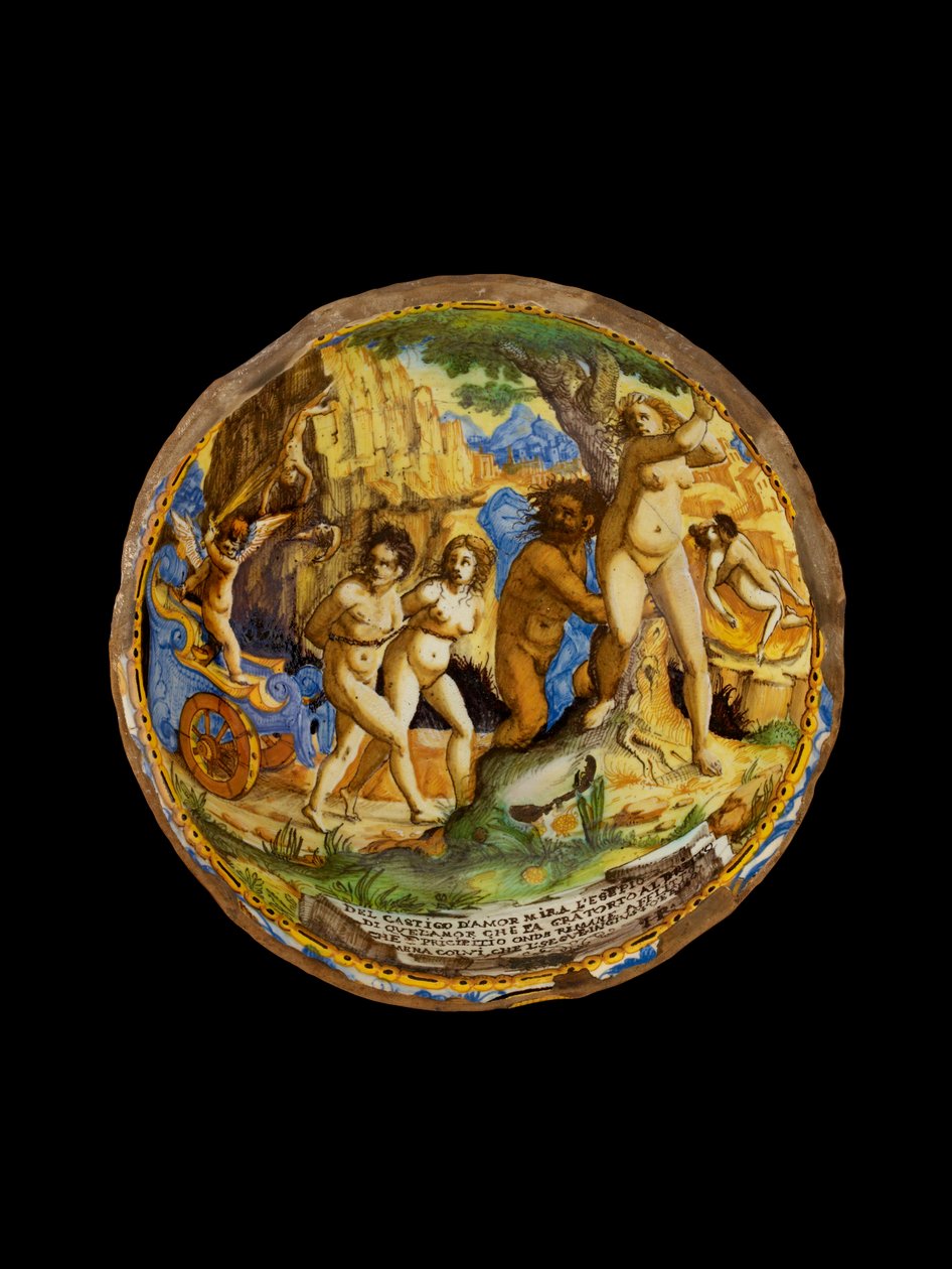 Skål med kärlekens straff, c1660-1670 av Ippolito Rombaldoni