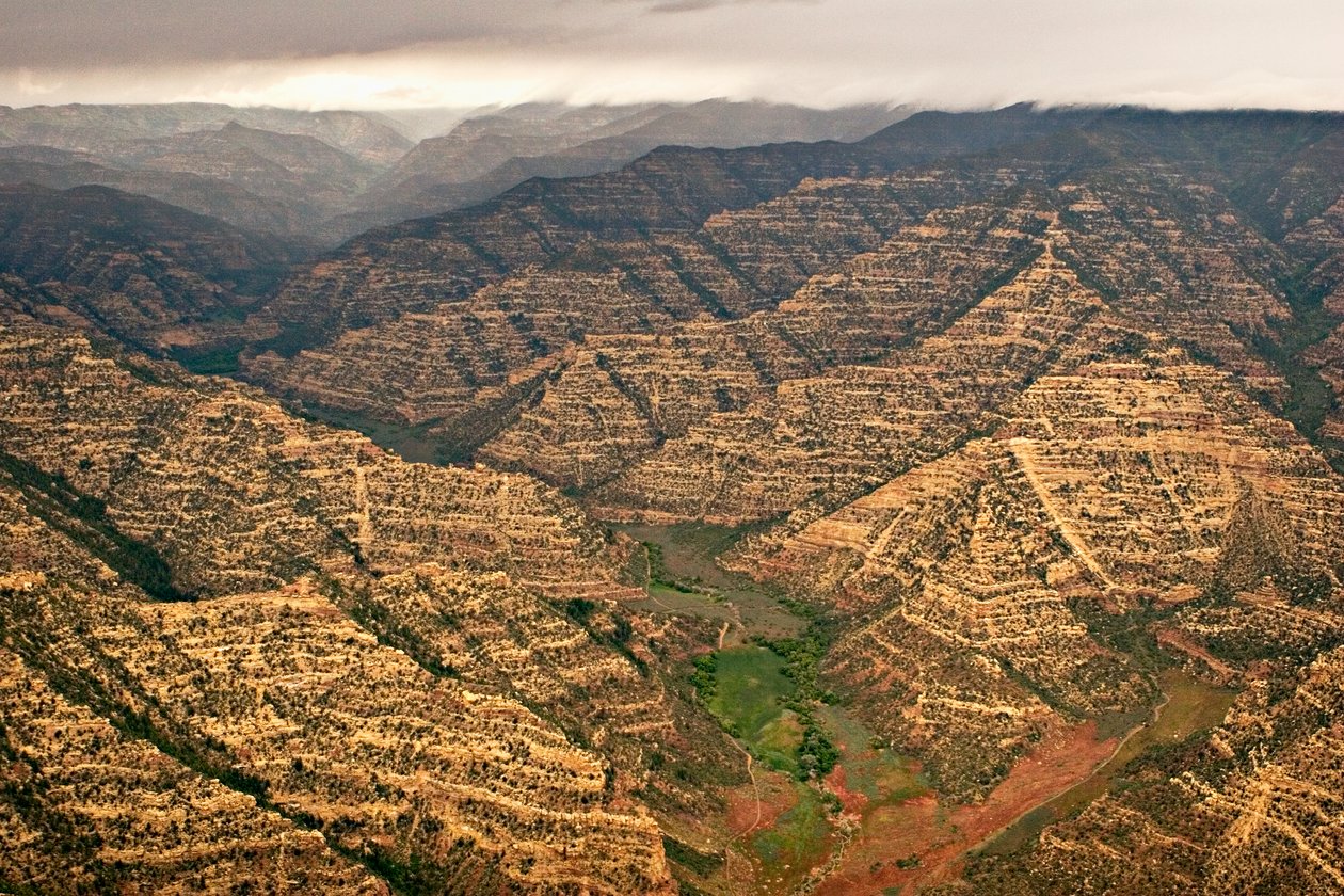 Flygbilder från Range Creek, Utah, 2005 (foto) av Ira Block
