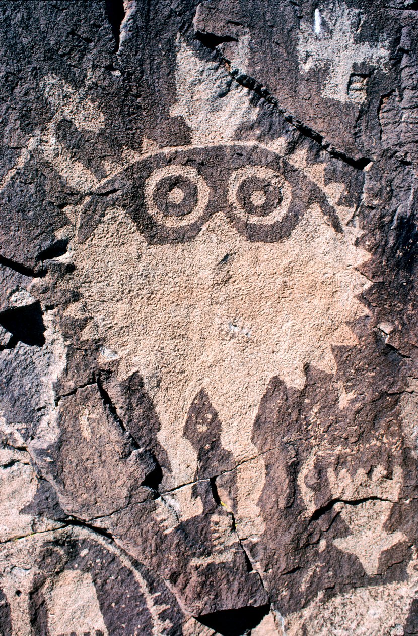 Anasazi Petroglyph (hällristning) ristningar i New Mexico. av Ira Block