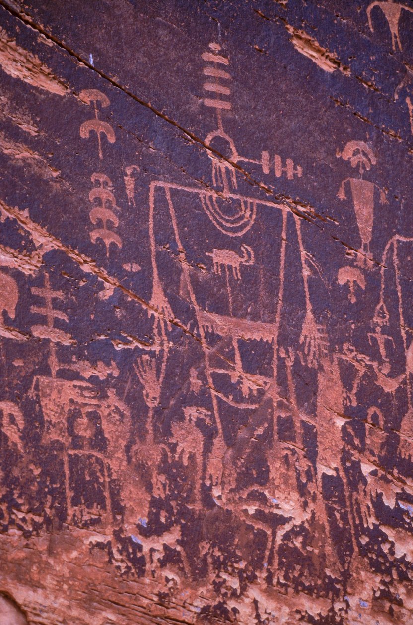 Anasazi-rockart - Utah är mycket rikt på ruiner och rockart från Anasazi-klippen. av Ira Block