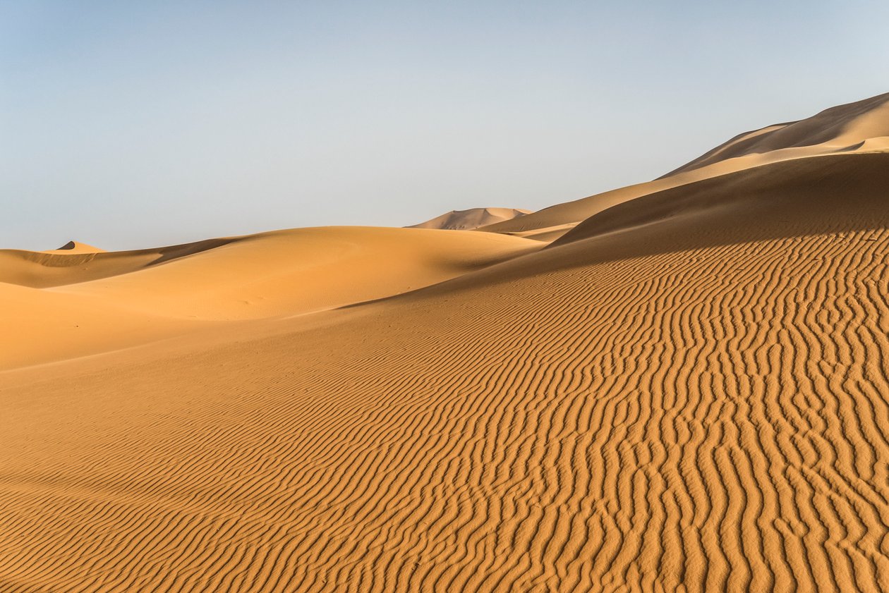 Sanddyner i Erg Chebbi i sydöstra Marocko, 2014 (foto) av Ira Block
