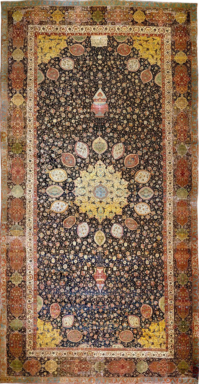Ardabil-mattan, ca 1540 av Iranian Master
