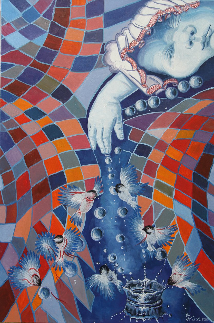 Rekreationen från regndroppar, 2015 av Irina Corduban