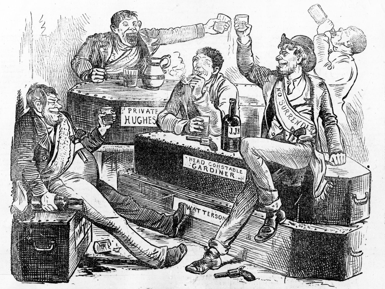 "En härlig fest", 1886 av Irish School