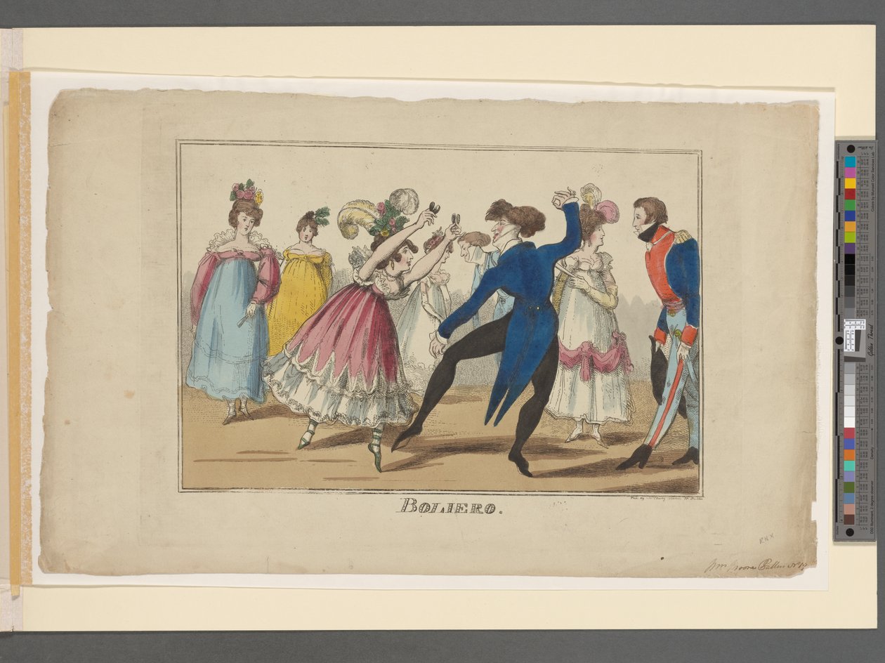 Boliero, ca 1800-09 (handfärgad gravyr) av Irish School