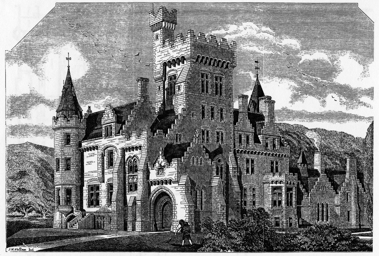 Humewood Castle, Co. Wicklow, illustration från 