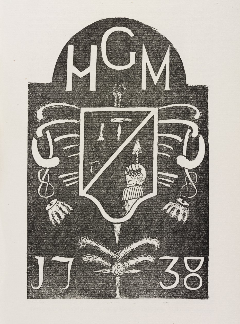 Gnidning av en hörnsten föreställande frimurarsymboler, daterad 1738 av Irish School