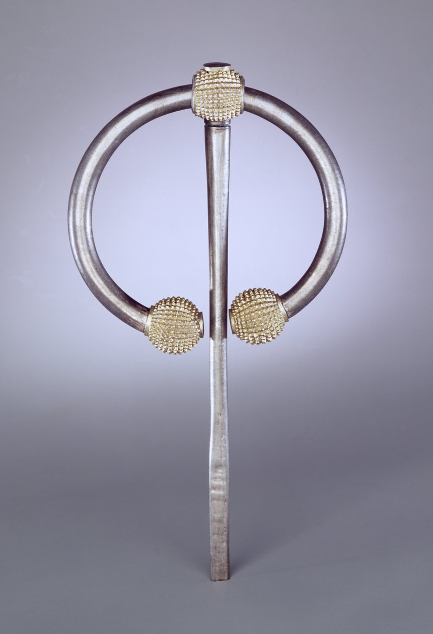Tistelbrosch, vikingatiden (förgylld silver) av Irish School