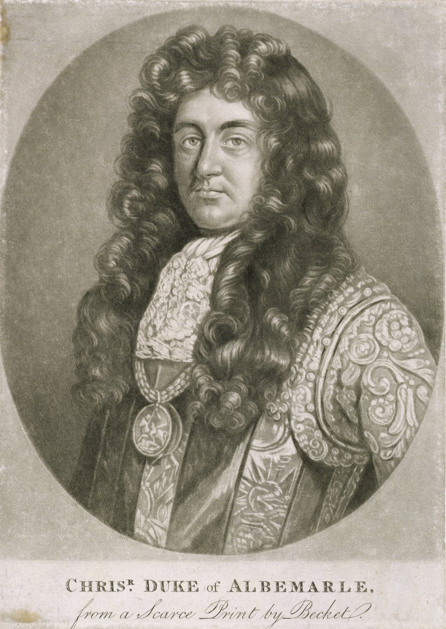 Christopher Monck, andra hertig av Albemarle (1653-88) av Isaac Becket