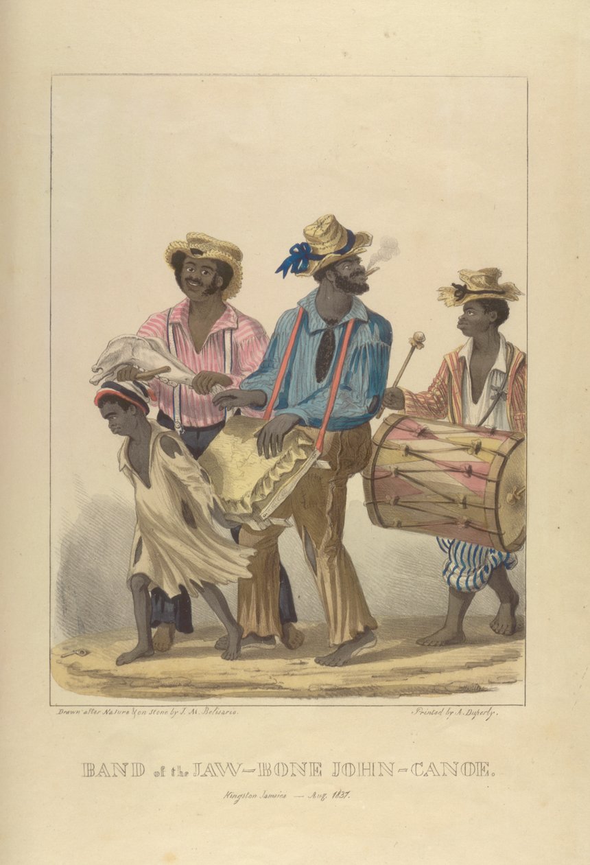 Band of the Jaw-Bone John-Canoe, illustration från 