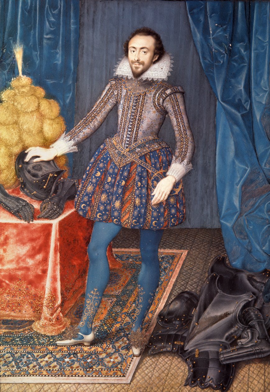 Porträtt av Richard Sackville, 3:e earl av Dorset (1589-1624), 1616 av Isaac Oliver