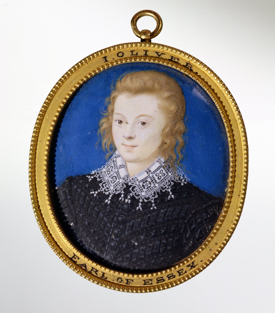 Porträtt av Robert Devereux, Earl of Essex (1567-1601) av Isaac Oliver