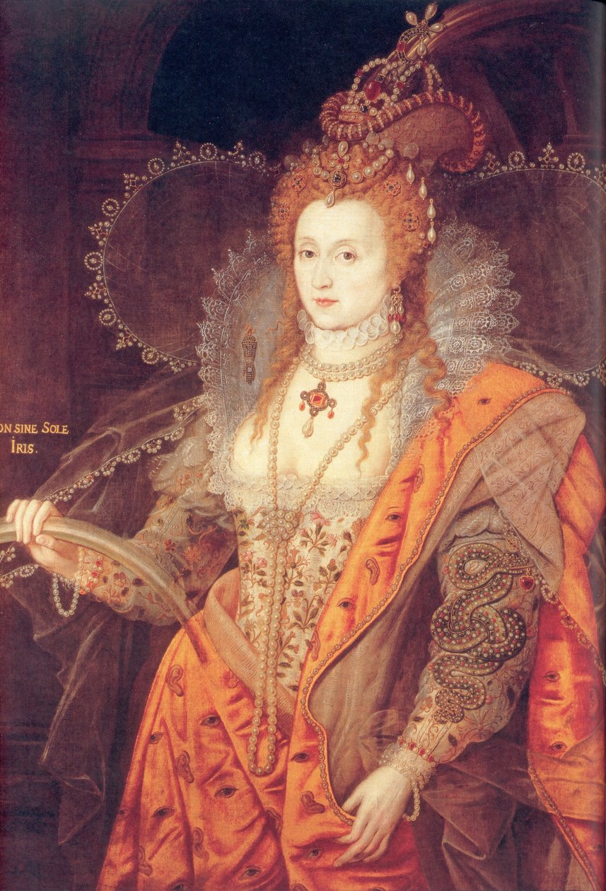 Regnbågsporträtt av drottning Elizabeth I av Isaac Oliver