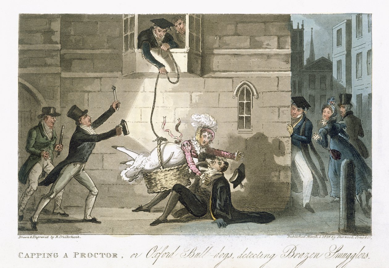 Capping a Proctor, poʻo Oxford Bull dogs o loʻo maua Brazen Smugglers, mai le 