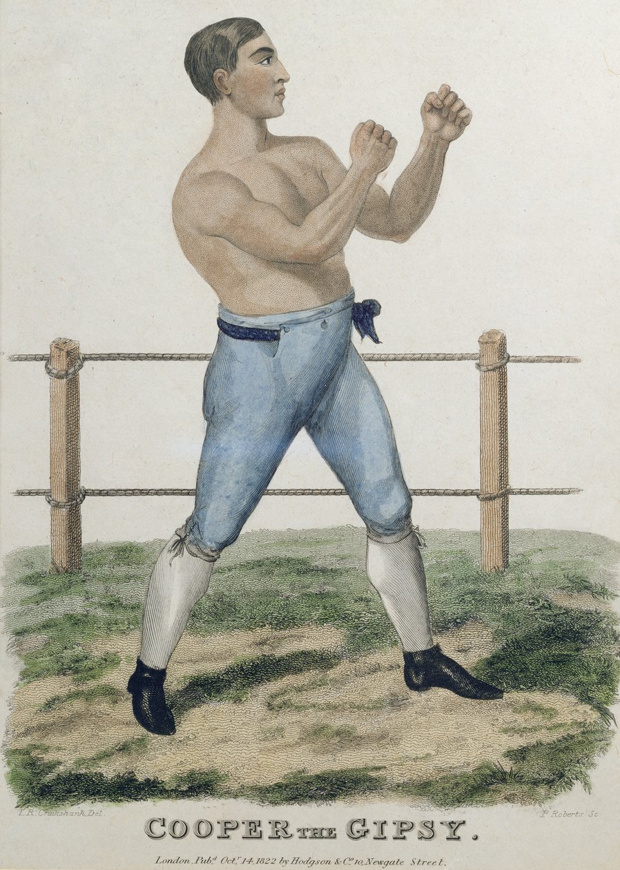 Cooper the Gipsy, graverad av P. Roberts, publicerad 1822. av Isaac Robert Cruikshank