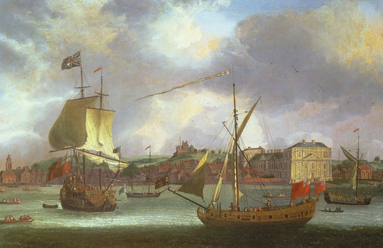 Utsikt över Greenwich med frakt av Isaac Sailmaker