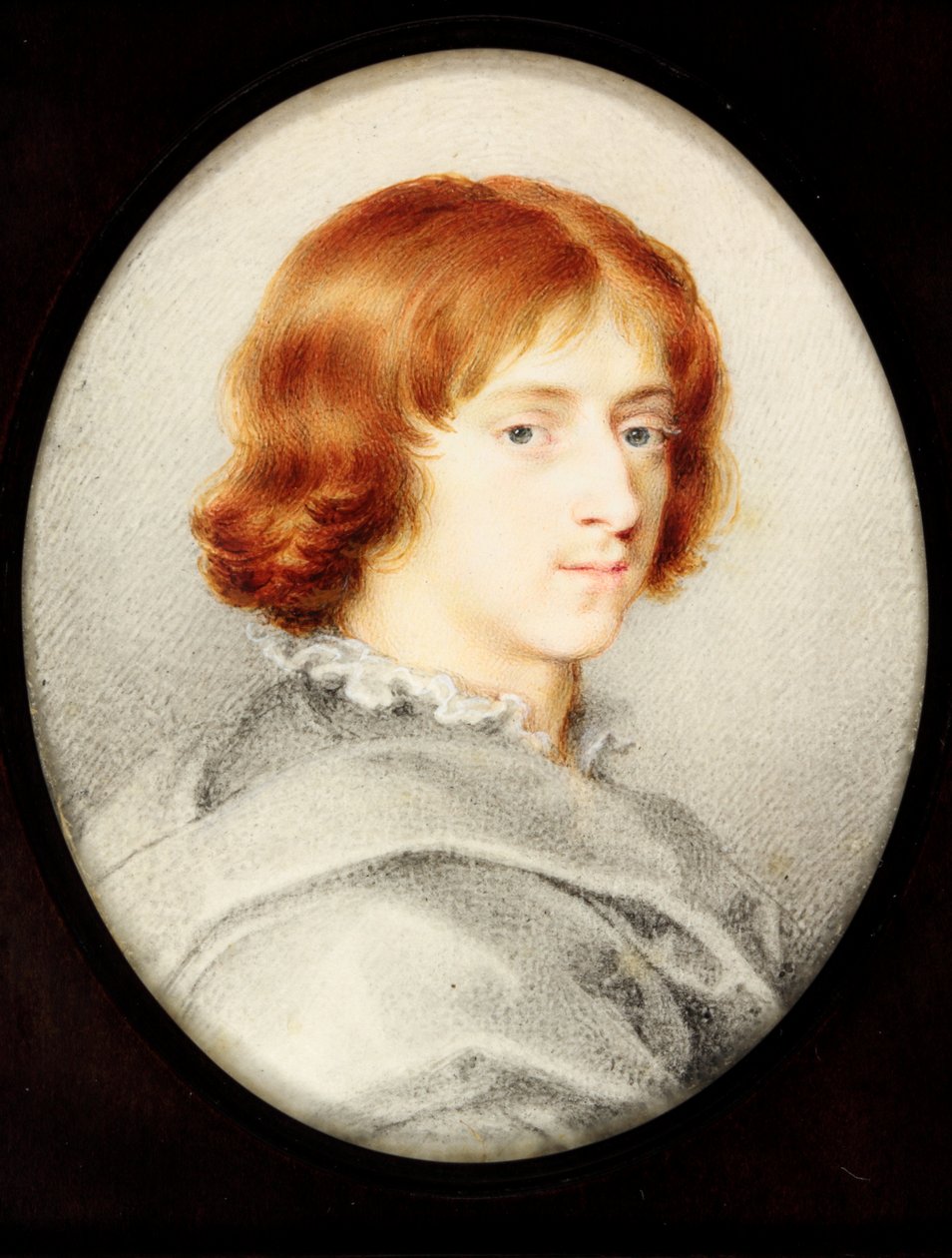 En ung gentleman traditionellt identifierad som Isaac Oliver den yngre, målarens son (akvarell på veläng) av Isaac (attr. to) Oliver