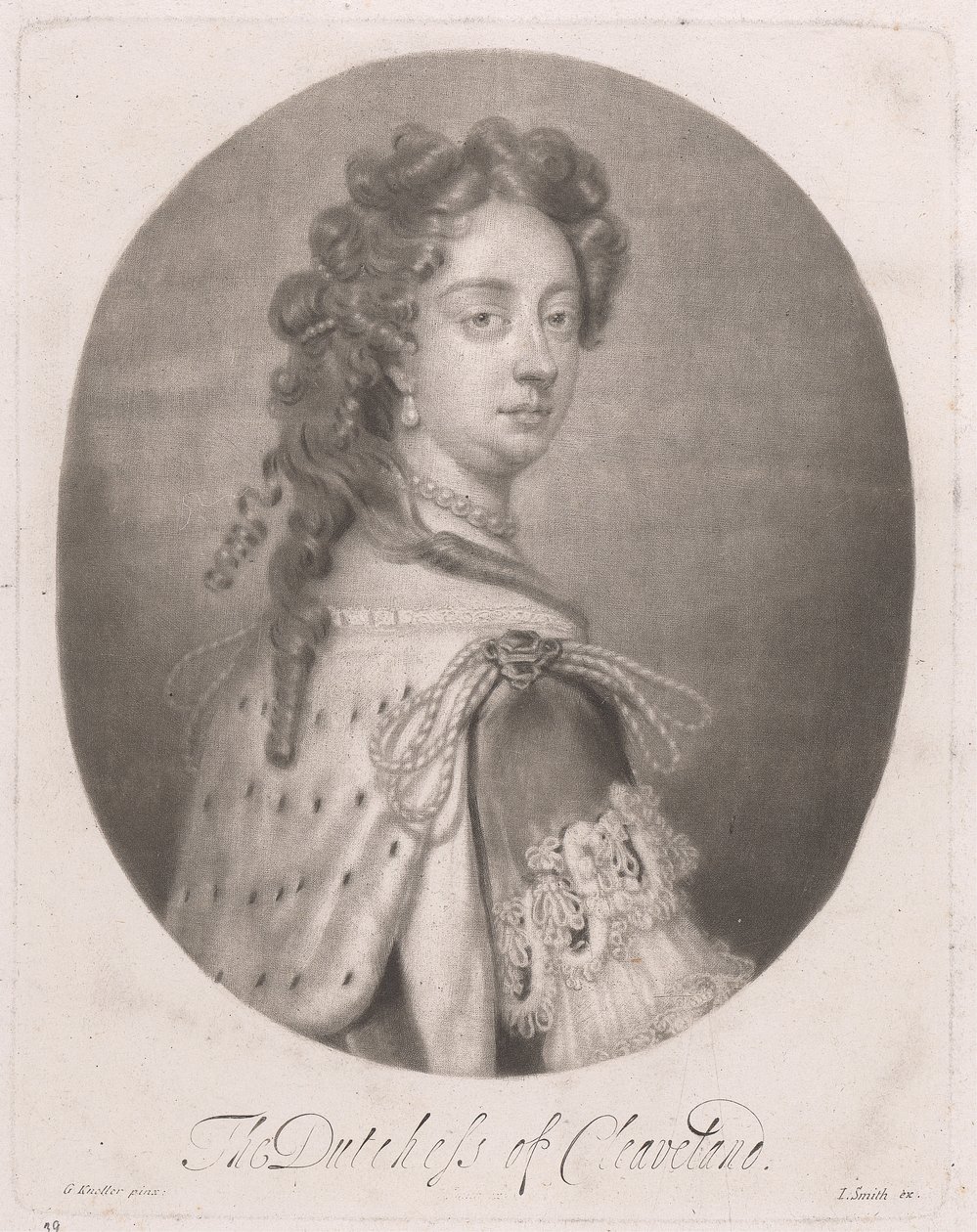 Barbara, hertiginna av Cleveland (d1709) av Isaac Beckett