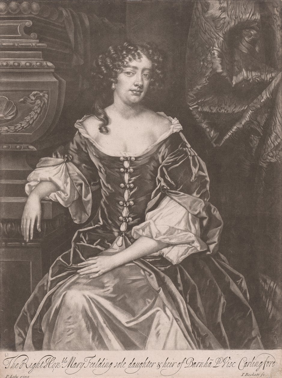 The Right Honorable Mary Feilding enda dotter och arvtagare till Barnha Lord Viscount Cardingford av Isaac Beckett