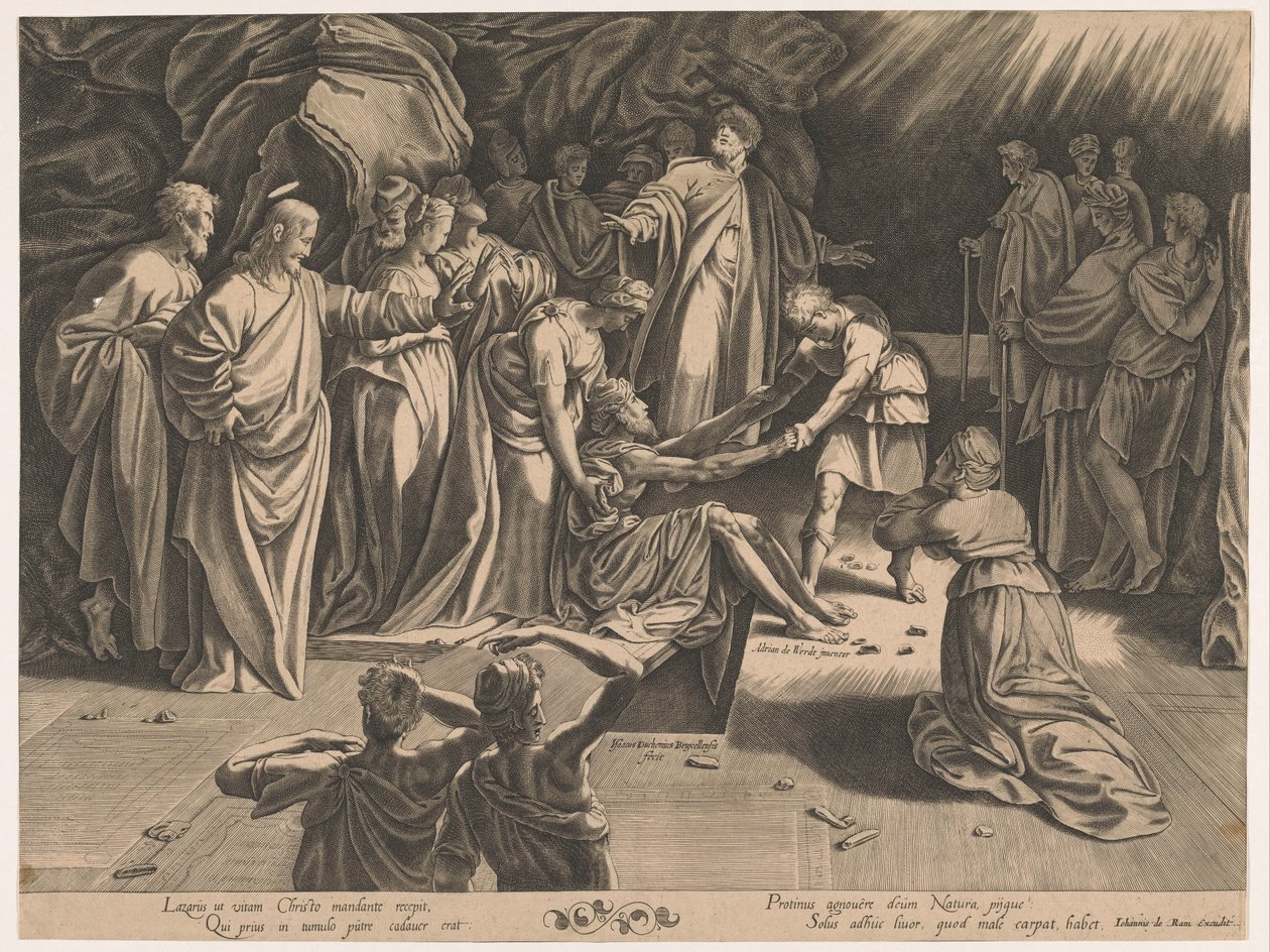 Uppfostran av Lazarus av Isaac Duchemin