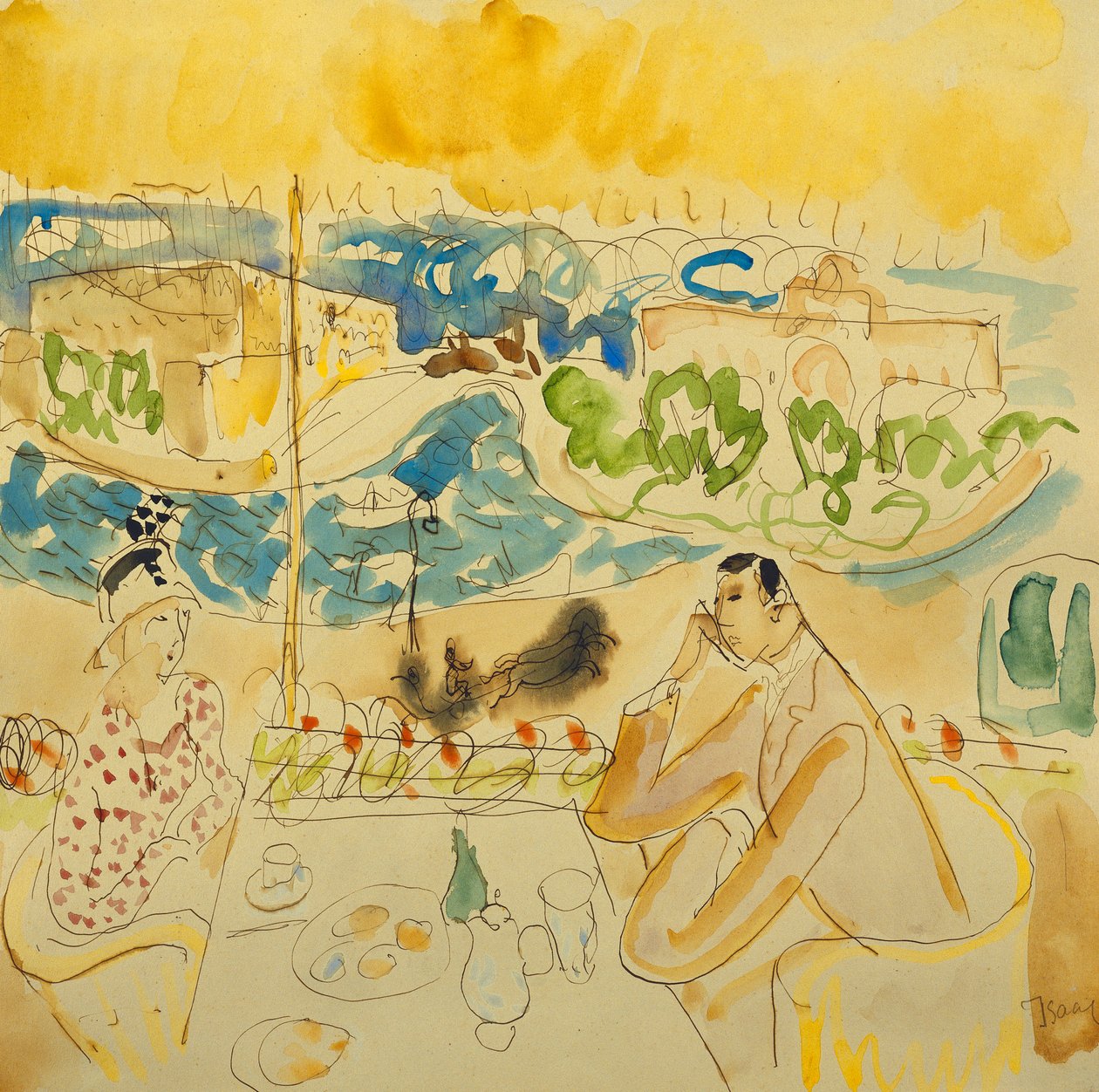 Lunch vid floden av Isaac Grunwald