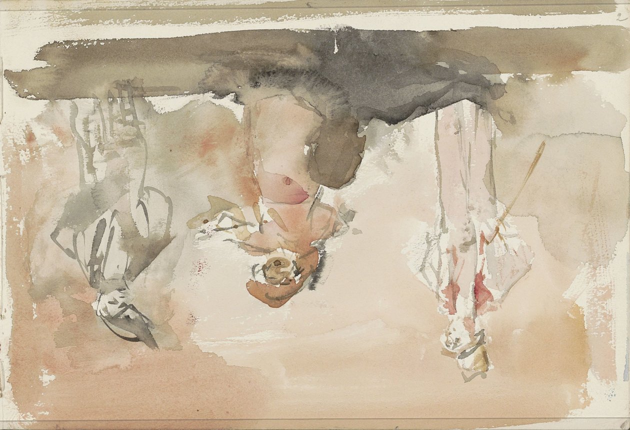 Tre artister på scen av Isaac Israels