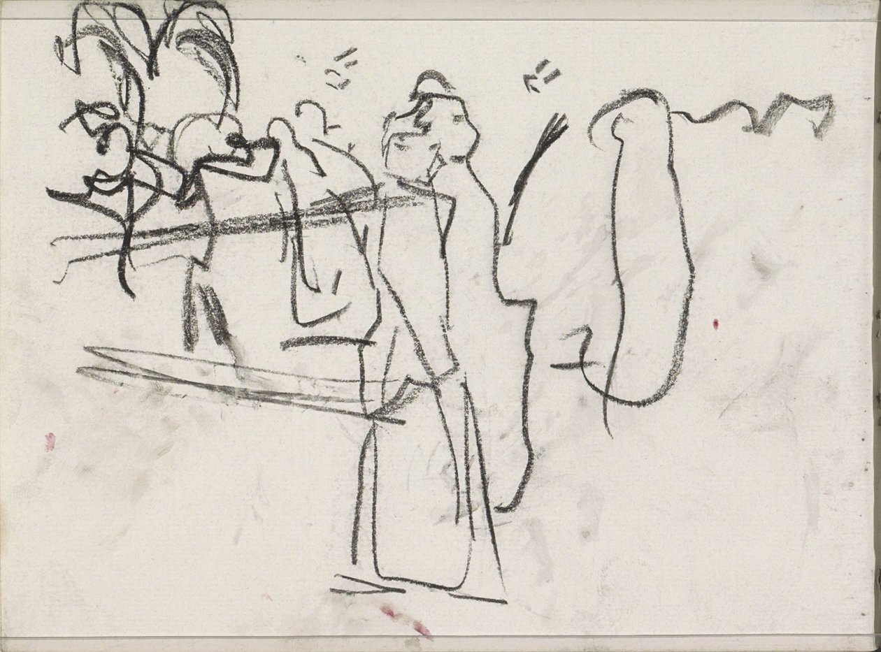 Figurer, möjligen gående av Isaac Israels