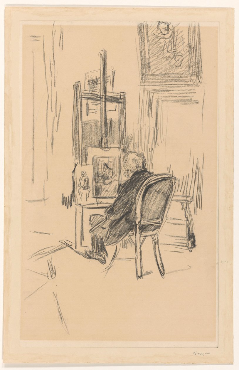 Jozef Israels i sin studio av Isaac Israels