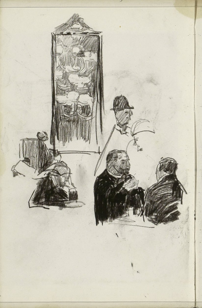 Män i en anläggning av Isaac Israels