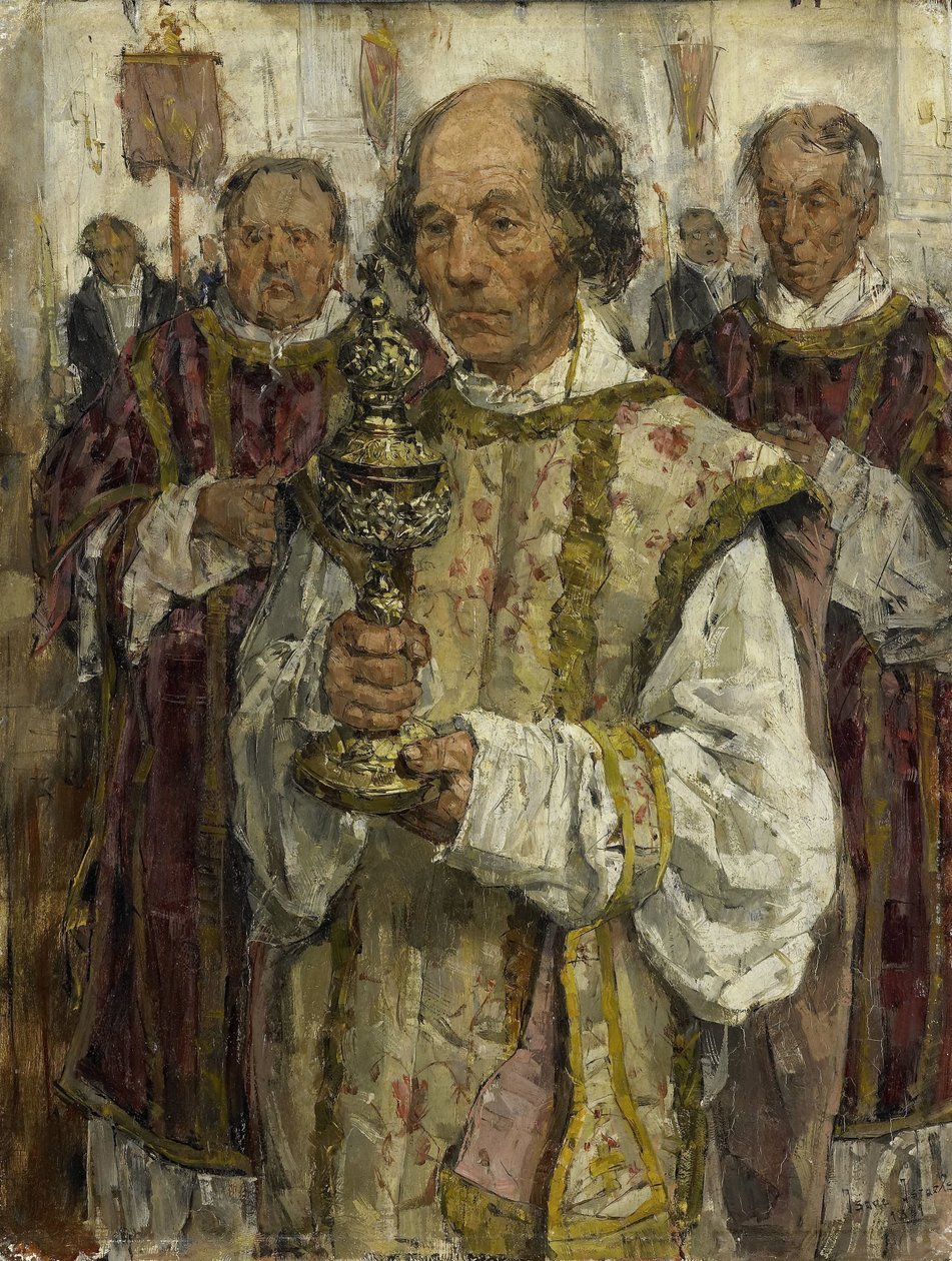 Procession i den gamla katolska kyrkan i Haag av Isaac Israels