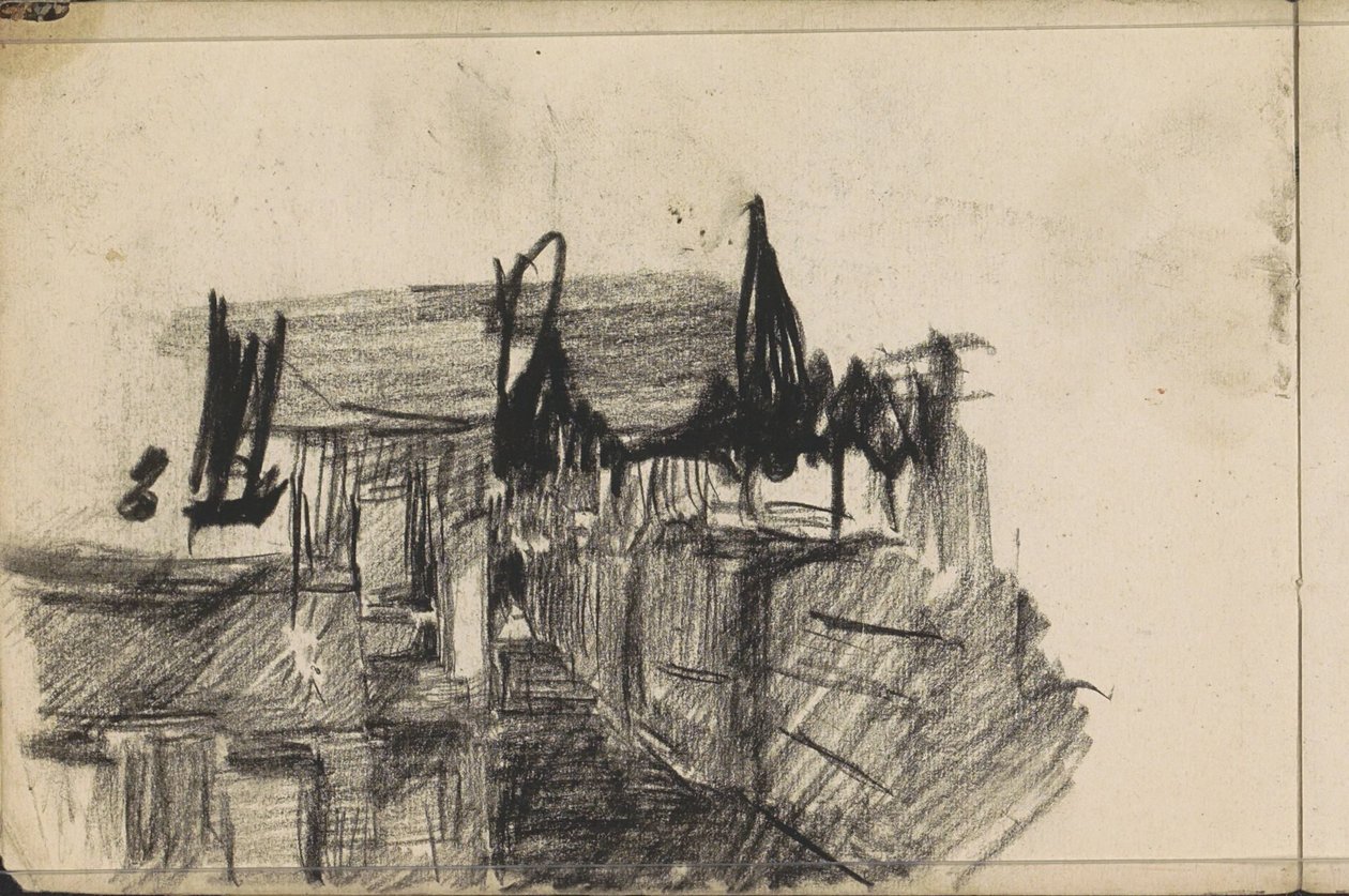 Gatuvy med figurer av Isaac Israels