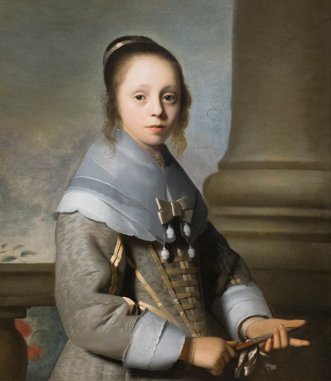 Porträtt av en flicka, ca 1650 (olja på duk) av Isaac Luttichuys
