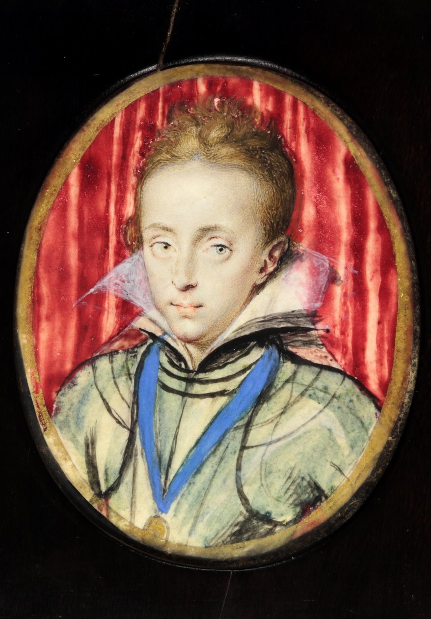 Charles, Prince of Wales, senare kung Charles I, c.1611 av Isaac Oliver