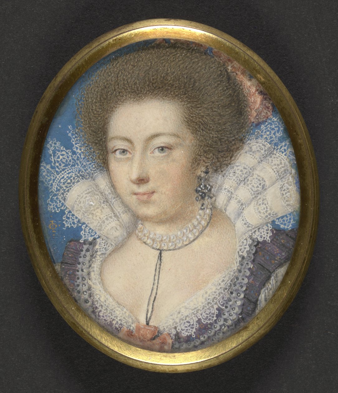 Elizabeth, drottning av Böhmen, ca 1615 av Isaac Oliver