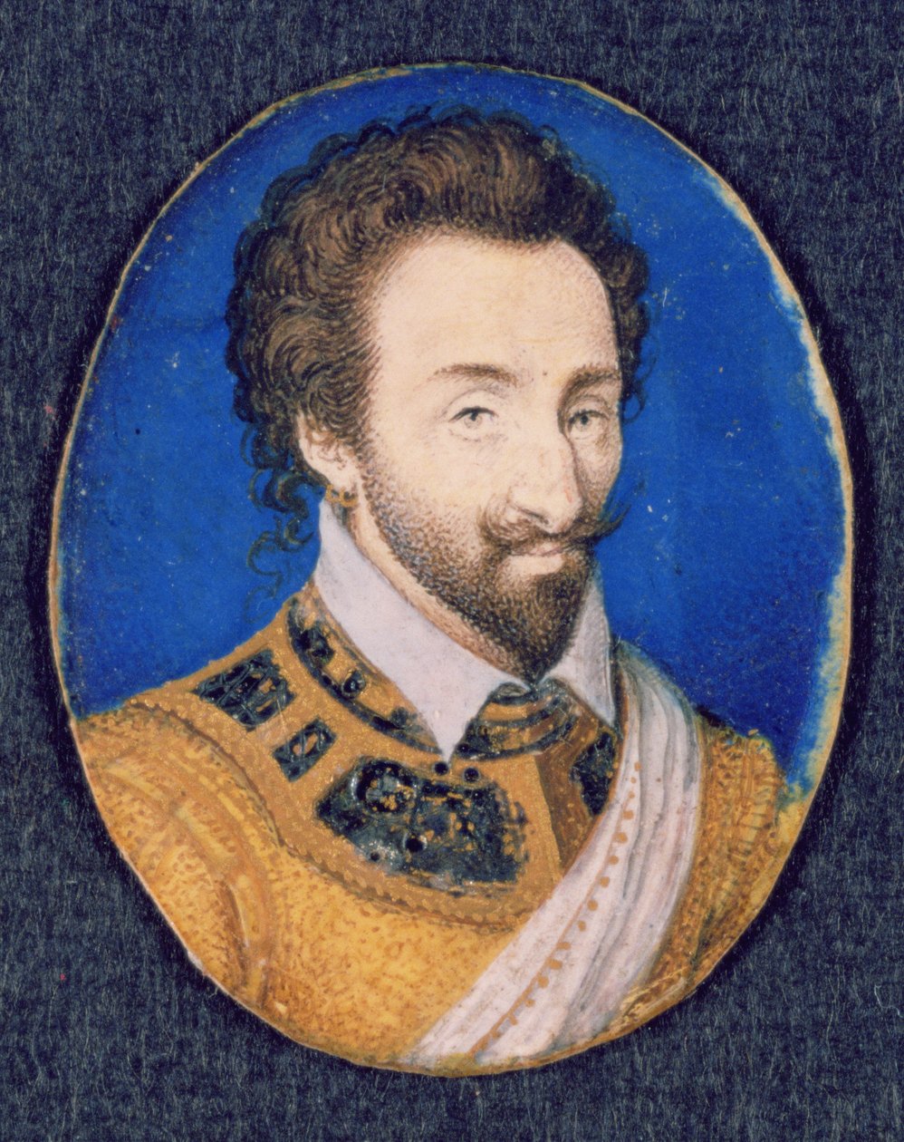 Porträtt av Peregrine Bentic av Isaac Oliver